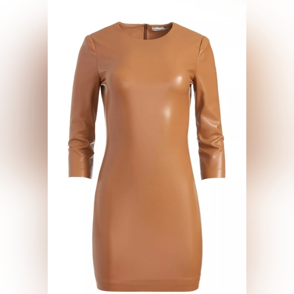 Alice + olivia inka leather mini dress Size 4 - Picture 8 of 16